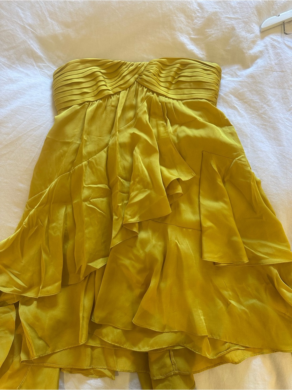 BCBGMaxAzria Mustard Yellow Mini Dress - Picture 5 of 5